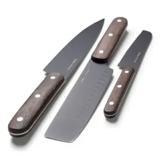 Orrefors Jernverk knife set wood set of 3 - LT54030 (gadzety reklamowe)